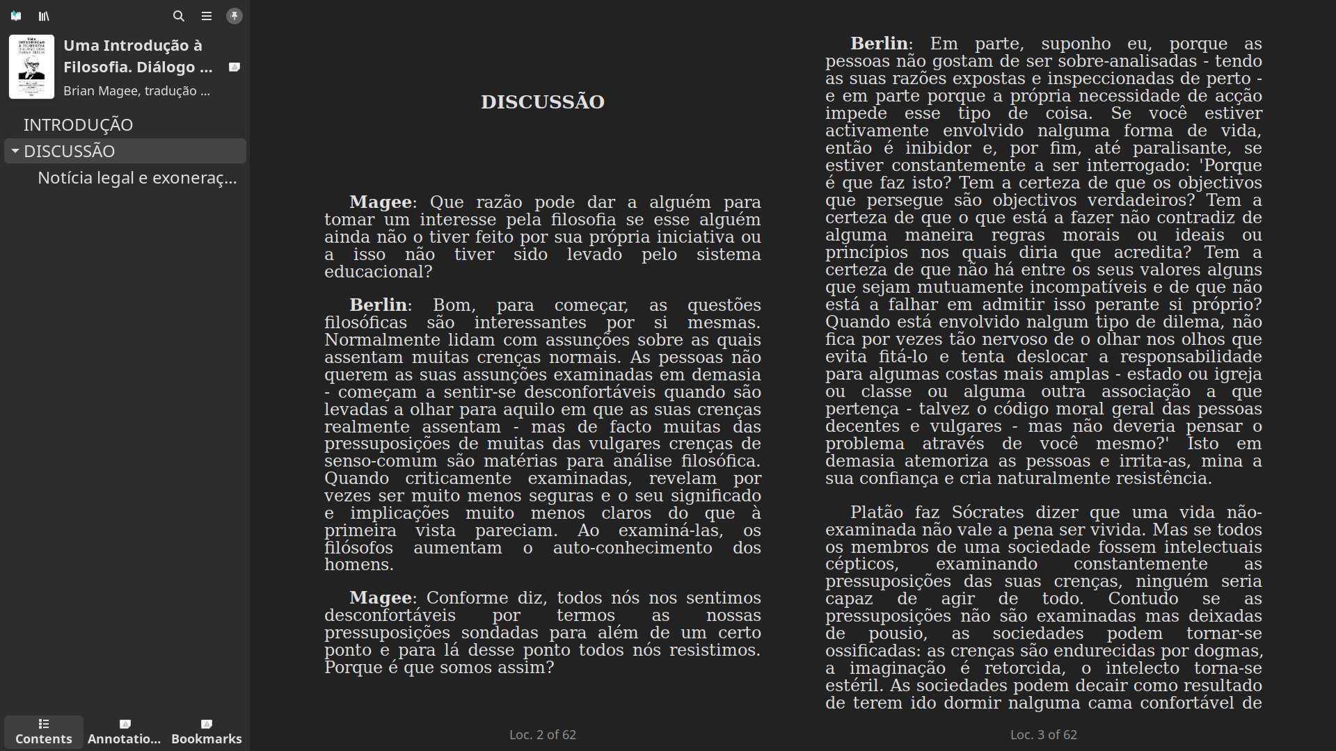 vitordematos . Uma Introdução à Filosofia. Diálogo Com Isaiah Berlin - inside in calibre e-book viewer