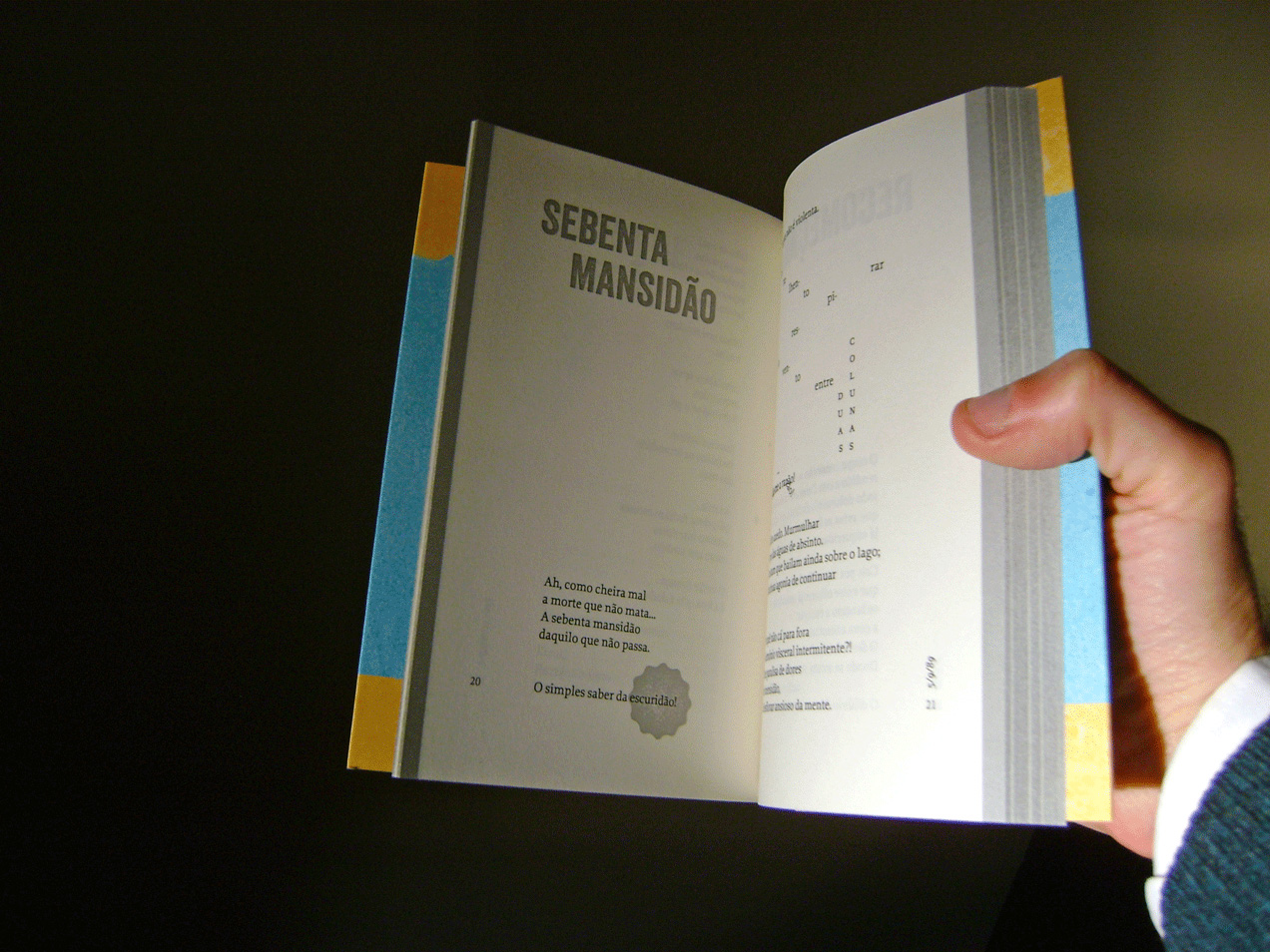 vitordematos . escritos nas poeiras do vento - design of a self published poetry book :: spread 100-101